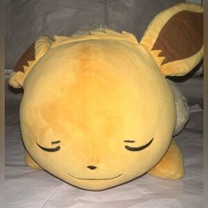 Pokemon Eevee Sleeping Plush 22” Large Official Jazwares Nintendo 2021